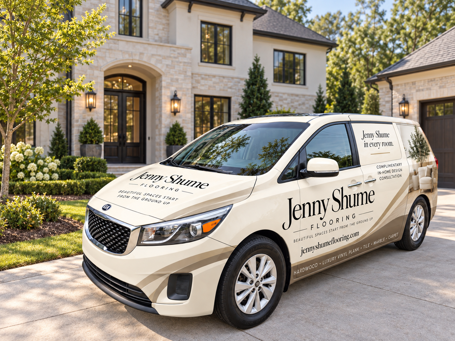 Jenny Shume Flooring mobile consultation vehicle