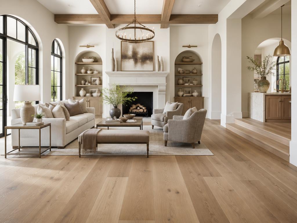 Hardwood flooring in a luxury Georgia home