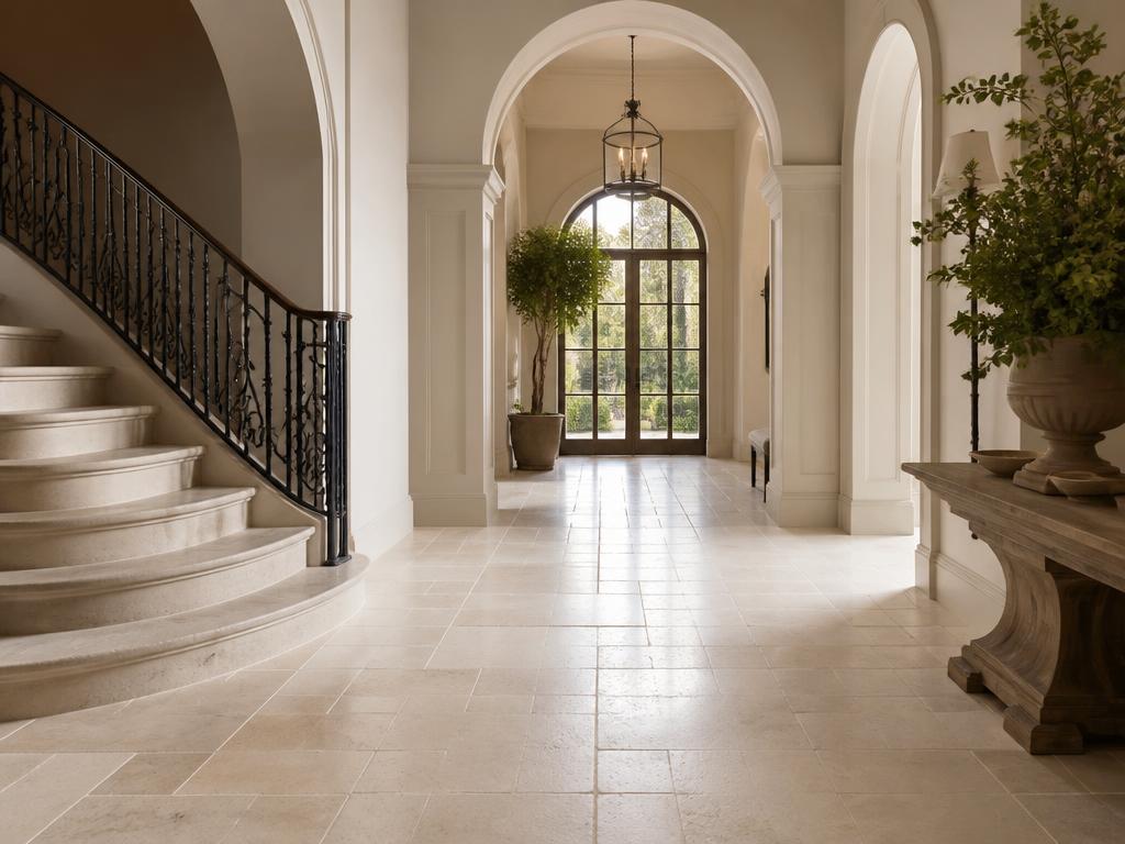 Natural Stone flooring in a luxury Georgia home