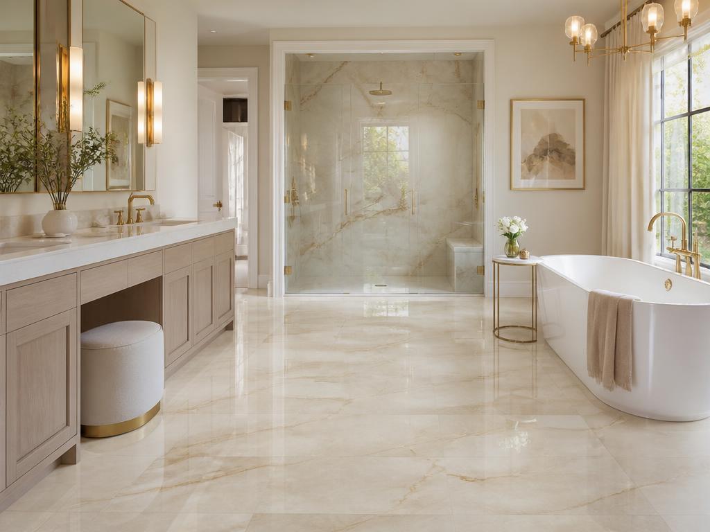 Tile flooring in a luxury Georgia home